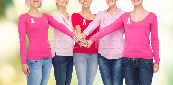Kobiet raka świadomość opieki zdrowotnej Zdjęcia stock © dolgachov