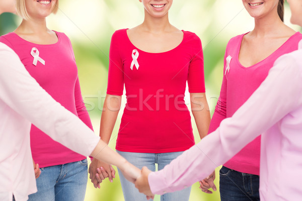 Donne cancro consapevolezza nastri sanitaria Foto d'archivio © dolgachov