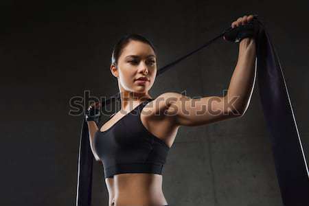 Stockfoto: Jonge · man · tonen · biceps · sport · bodybuilding · sterkte
