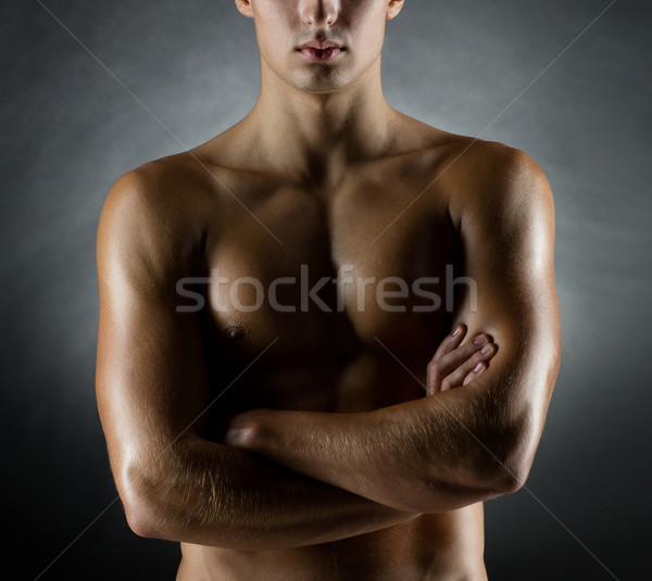 young male bodybuilder Stock photo © dolgachov