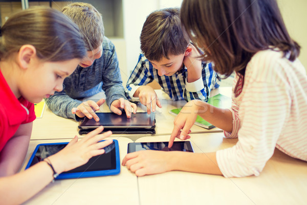 Groep school kinderen klas onderwijs Stockfoto © dolgachov