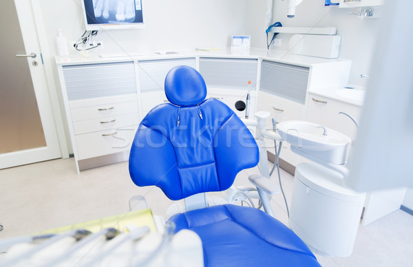 interior of new modern dental clinic office Stock photo © dolgachov