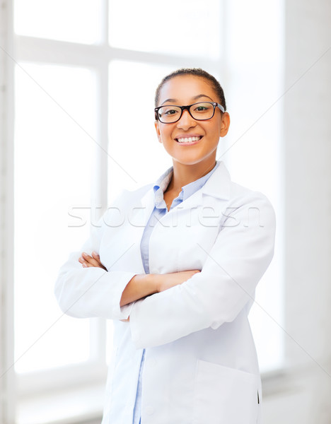 african female doctor in hospital Stock photo © dolgachov