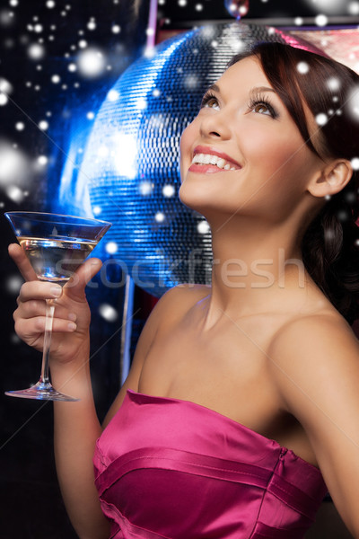 Stock photo: woman with cocktail