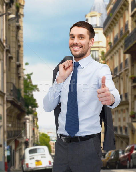 Souriant jeunes affaires affaires [[stock_photo]] © dolgachov