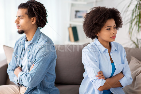 Malheureux couple argument maison personnes relation [[stock_photo]] © dolgachov