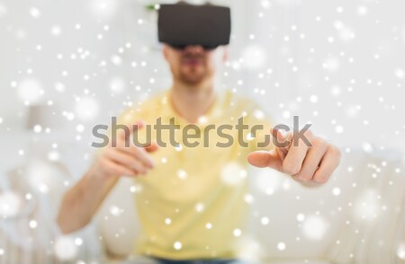 ill woman stirring medication in cup with spoon Stock photo © dolgachov