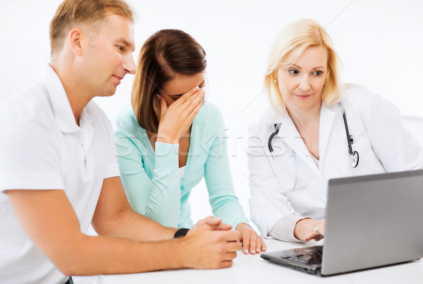 doctor with patients in hospital Stock photo © dolgachov