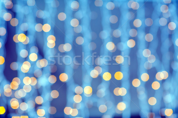 Floue lumières vacances fête célébration fond [[stock_photo]] © dolgachov