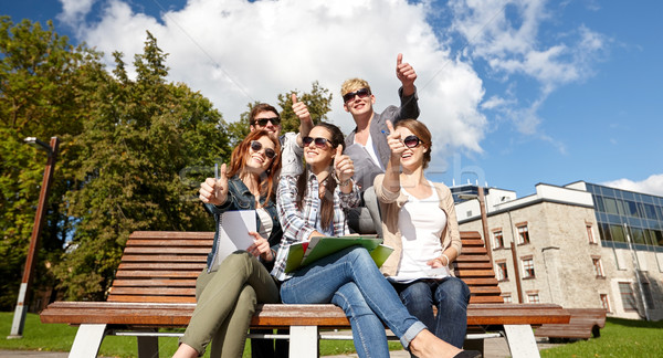 Groupe élèves adolescents été [[stock_photo]] © dolgachov