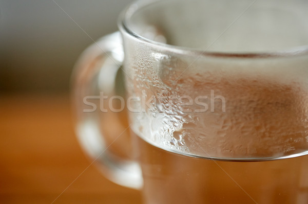 close up of glass with hot water Stock photo © dolgachov