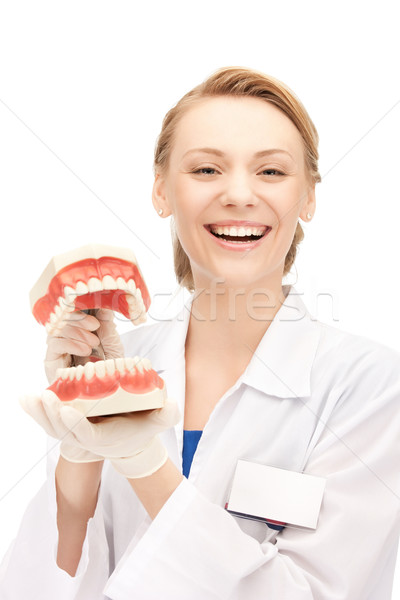 doctor with jaws Stock photo © dolgachov