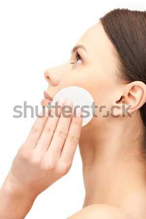 Ijskegel portret vrouw witte gezicht schoonheid Stockfoto © dolgachov