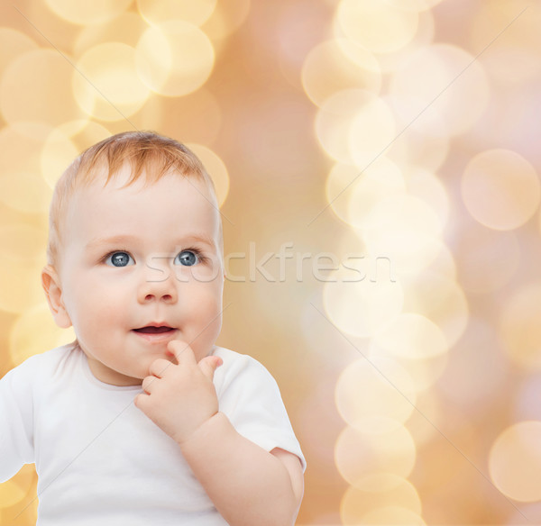 smiling little baby Stock photo © dolgachov