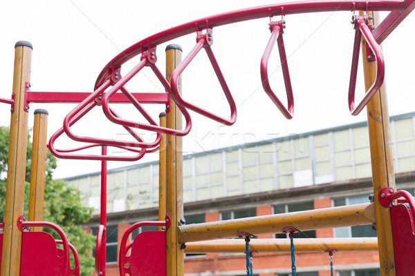 climbing frame on playground at summer Stock photo © dolgachov