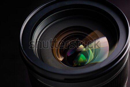 close up of camera lens Stock photo © dolgachov