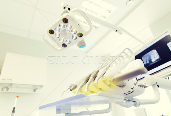 close up of equipment at dental clinic office Stock photo © dolgachov