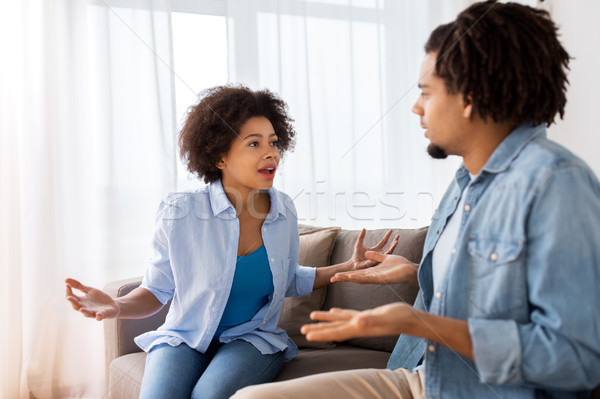 Malheureux couple argument maison personnes relation [[stock_photo]] © dolgachov