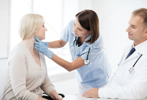 Foto stock: Plástico · cirujano · médico · paciente · salud · médicos