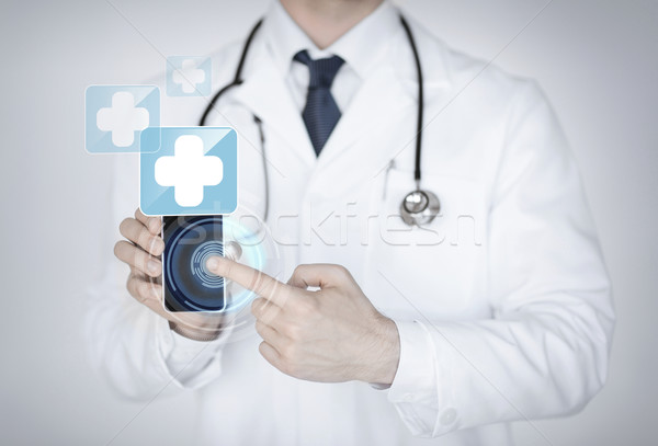 Foto stock: Médico · médico · aplicativo