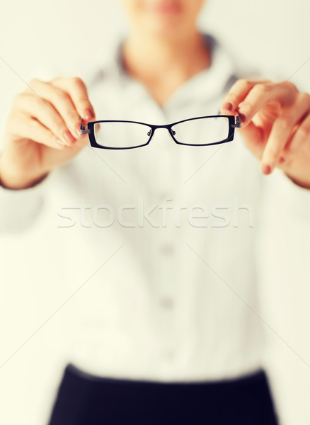 woman with eyeglasses Stock photo © dolgachov