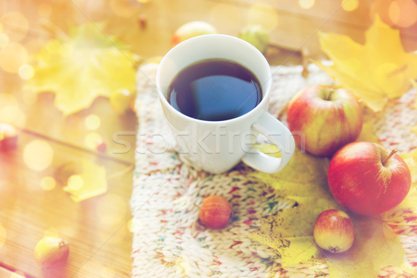 Stockfoto: Tabel · seizoen · drinken