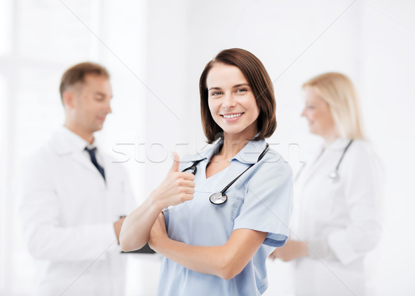 Stockfoto: Team · artsen · tonen · gezondheidszorg · medische