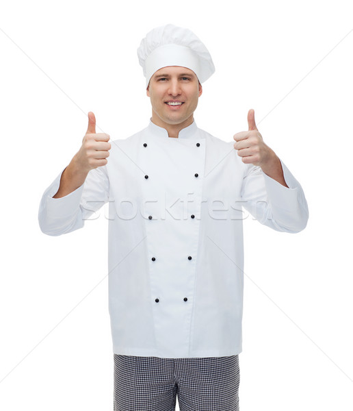 Heureux Homme chef Cook [[stock_photo]] © dolgachov