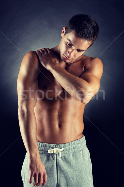 young male bodybuilder Stock photo © dolgachov