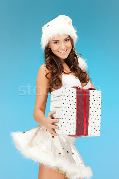 Ayudante nina lencería caja de regalo Foto Foto stock © dolgachov