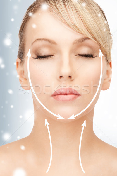 woman ready for cosmetic surgery Stock photo © dolgachov
