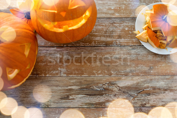 Tabeli wakacje halloween dekoracji Zdjęcia stock © dolgachov