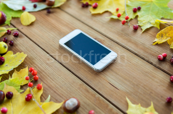 Stockfoto: Smartphone · vruchten · bessen · seizoen · advertentie