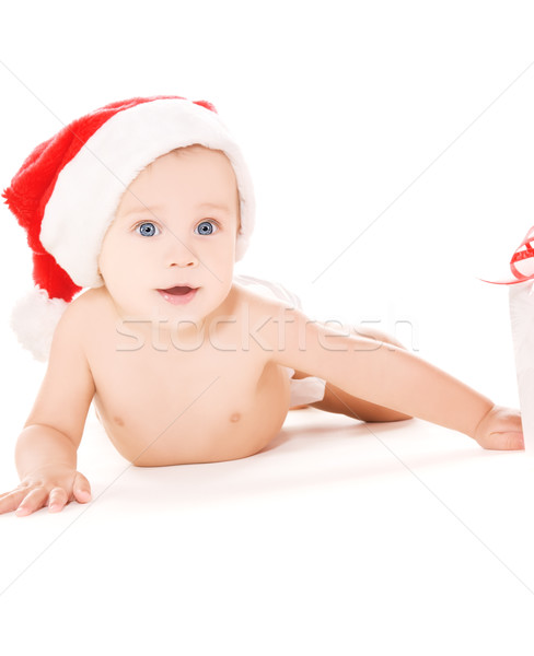 Helfer Baby Bild weiß Kind Stock foto © dolgachov