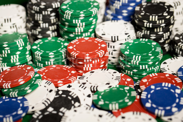 Casino chips gokken spel entertainment geld Stockfoto © dolgachov