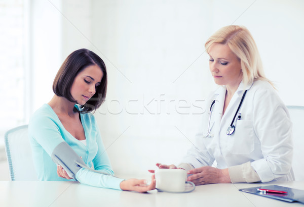 doctor and patient in hospital Stock photo © dolgachov