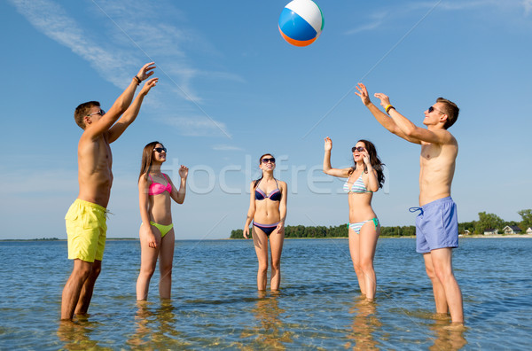 Sorridere amici occhiali da sole estate spiaggia amicizia Foto d'archivio © dolgachov