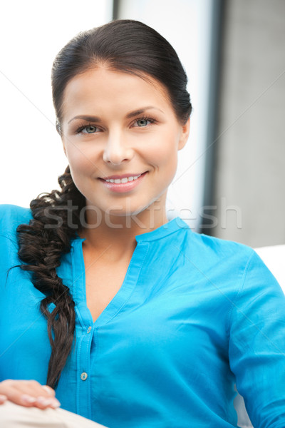 счастливым улыбающаяся женщина ярко фотография женщину красоту Сток-фото © dolgachov
