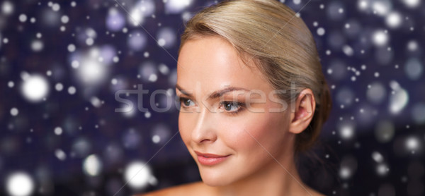 Młoda kobieta kąpieli sauna ludzi Zdjęcia stock © dolgachov