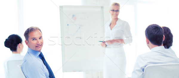 businessman on business meeting in office Stock photo © dolgachov