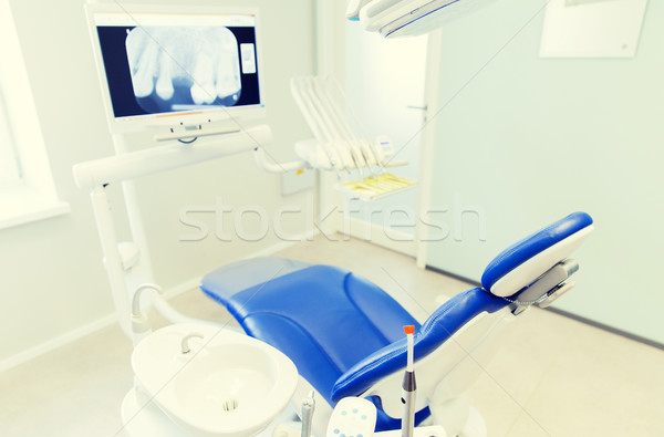 interior of new modern dental clinic office Stock photo © dolgachov