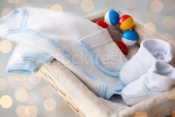 Bébé vêtements garçon panier [[stock_photo]] © dolgachov