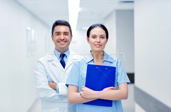 Stockfoto: Glimlachend · ziekenhuis · kliniek · beroep · mensen