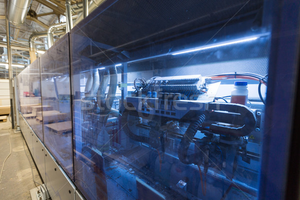 machine at woodworking plant shop Stock photo © dolgachov