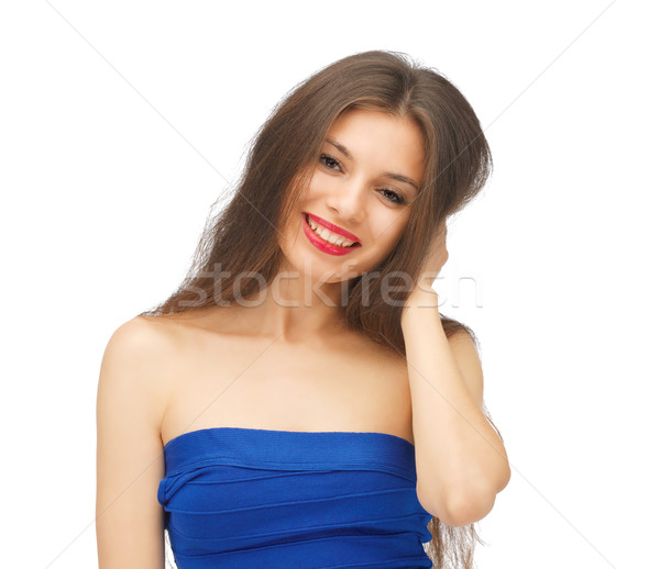 beautiful woman with long hair Stock photo © dolgachov