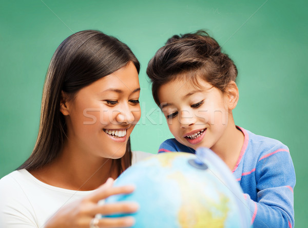 Heureux enseignants peu monde enfants [[stock_photo]] © dolgachov