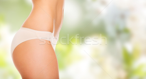 Schlank Frau Bauch Hüften Unterwäsche Stock foto © dolgachov