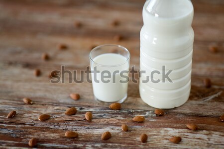 Közelkép fehér só pince fa asztal étel Stock fotó © dolgachov