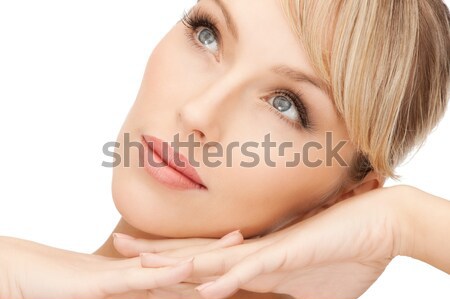 Gyönyörű nő fényes közelkép portré kép nő Stock fotó © dolgachov