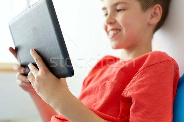 Stockfoto: Jongen · computer · home · jeugd